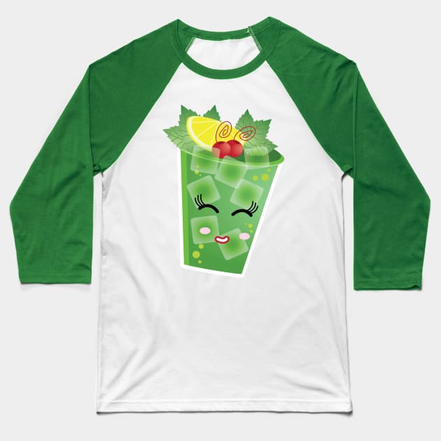 Mint Julep Baseball T-Shirt by Funpossible15